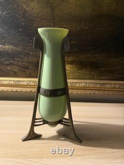 Art Nouveau Deco Vase Green antique vintage