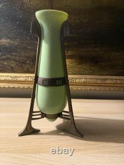 Art Nouveau Deco Vase Green antique vintage