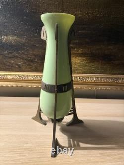 Art Nouveau Deco Vase Green antique vintage
