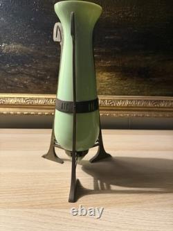 Art Nouveau Deco Vase Green antique vintage