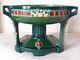 Art Nouveau Eichwald Green Glazed Majolica Pedestal Bowl 7766