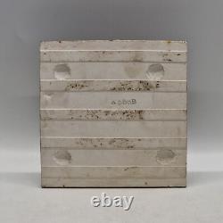 Art Nouveau Fireplace Tile Green Floral Moulded Majolica Tile by Marsden C1905