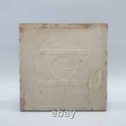 Art Nouveau Fireplace Tile Green Jewels Majolica T & R Boote C1900 AE1