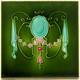 Art Nouveau Fireplace Tile Green Majolica Jewels Design By T & R Boote C1895 Ae6