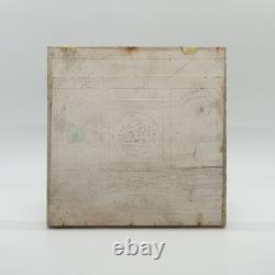 Art Nouveau Fireplace Tile Green Majolica Jewels Design by T & R Boote C1895 AE6