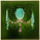 Art Nouveau Fireplace Tile Green Majolica Jewels Design By T & R Boote C1895 Ae9