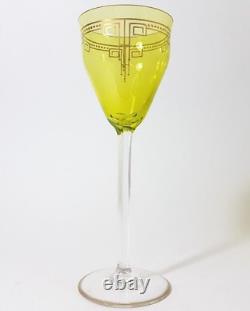 Art Nouveau Glass Roman Pistachio Green About 1900 AL92