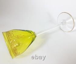 Art Nouveau Glass Roman Pistachio Green About 1900 AL92