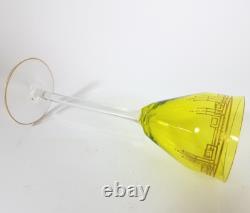 Art Nouveau Glass Roman Pistachio Green About 1900 AL92