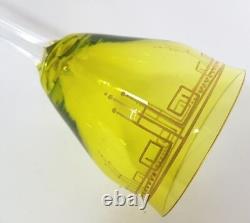 Art Nouveau Glass Roman Pistachio Green About 1900 AL92
