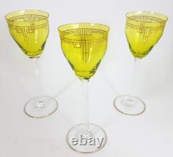Art Nouveau Glass Roman Pistachio Green About 1900 AL92