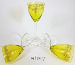 Art Nouveau Glass Roman Pistachio Green About 1900 AL92