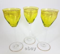 Art Nouveau Glass Roman Pistachio Green About 1900 AL92