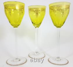 Art Nouveau Glass Roman Pistachio Green About 1900 AL92