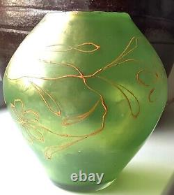 Art Nouveau Glass Vase