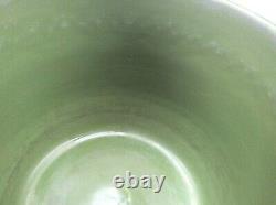 Art Nouveau Green Antique EICHWALD pottery c 1900 Jardiniere pot Bohemian Deco