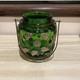 Art Nouveau Green Cookie Jar Without The Lid Vintage 1950