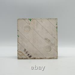 Art Nouveau Green Moulded Majolica Tile by Henry Richards C1906 AE2