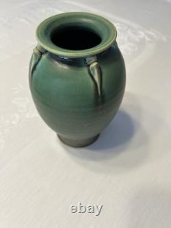 Art Nouveau Green Pottery Vase, Arts & Crafts Arthur Nelson Green
