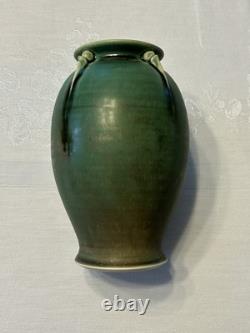 Art Nouveau Green Pottery Vase, Arts & Crafts Arthur Nelson Green