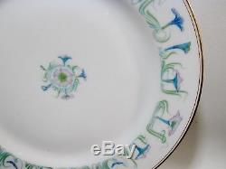Art Nouveau Haviland & Co Limoges Datura Morning Glory 8 9.5 Dinner Plates