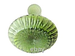 Art Nouveau Iridescent Glass Vase of Tapering Form with Applied Grapes 20cm