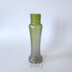 Art Nouveau Iridescent Green Blown Glass Vase Style Loetz Kralik 1900s