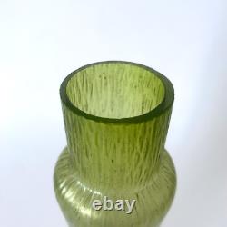Art Nouveau Iridescent Green Blown Glass Vase Style Loetz Kralik 1900s