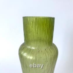 Art Nouveau Iridescent Green Blown Glass Vase Style Loetz Kralik 1900s