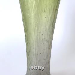 Art Nouveau Iridescent Green Blown Glass Vase Style Loetz Kralik 1900s