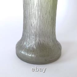 Art Nouveau Iridescent Green Blown Glass Vase Style Loetz Kralik 1900s