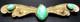 Art Nouveau Large Green Stone Cabochon Moth Butterfly Antique Pin Brooch