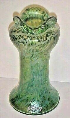 Art Nouveau Loetz Era 10 Fritz Heckert Changeant Art Glass Vase