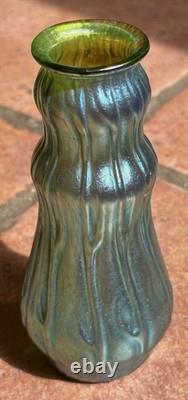 Art Nouveau Loetz Glass 5.5 Vase Rusticana Iridescent Austrian