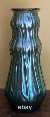 Art Nouveau Loetz Glass 5.5 Vase Rusticana Iridescent Austrian