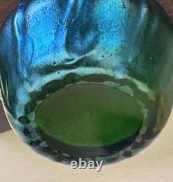 Art Nouveau Loetz Glass 5.5 Vase Rusticana Iridescent Austrian