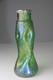 Art Nouveau Loetz Green Iridescent Art Glass Vase 11.75 H