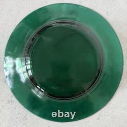 Art Nouveau Luster Glass Bowl Iridescent Green Purple Peacock WMF, Germany 1900s