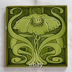 Art Nouveau Majolica Tile. George Marsden. C1903 /6