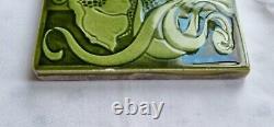 Art Nouveau Majolica Tile. George Marsden. C1903 /6