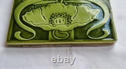 Art Nouveau Majolica Tile. George Marsden. C1903 /6