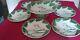 Art Nouveau Majolica Plates + Compote Lilly Villeroy And Boch German Rare Set