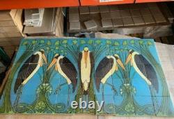 Art Nouveau Marabou Stone Marble Tile Mural Backsplash 12x16 William Morris
