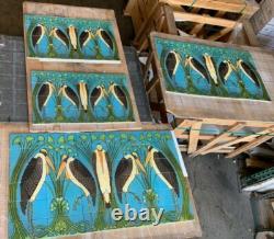 Art Nouveau Marabou Stone Marble Tile Mural Backsplash 12x16 William Morris