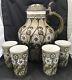 Art Nouveau Mettlach Cider Set Villeroy & Boch