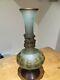 Art Nouveau Pate De Verre French Art Glass Vase C1900 Antique Huge 14 Inches