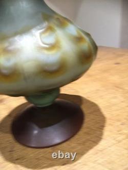 Art Nouveau Pate De Verre French Art Glass Vase c1900 Antique Huge 14 inches