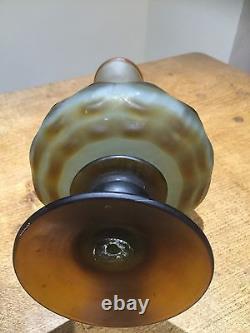 Art Nouveau Pate De Verre French Art Glass Vase c1900 Antique Huge 14 inches