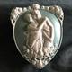 Art Nouveau Schaffer & Vater Sage Jasperware Trinket Box Romantic Couple