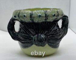 Art Nouveau Secessionist Ceramic Girl in Floral Headress Vase Rgd No. 348995